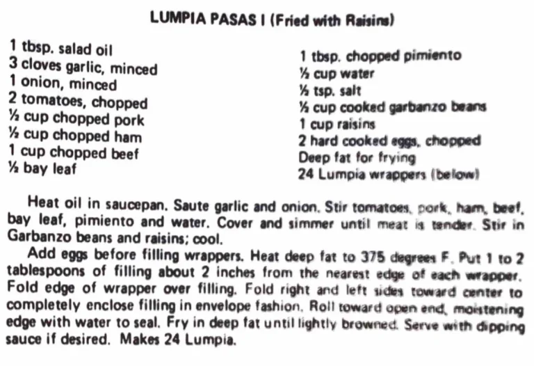 Lumpia Pasas (Friend with Raisins)