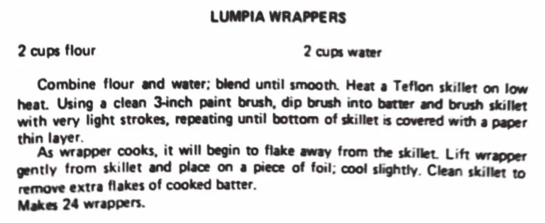 Lumpia Wrappers