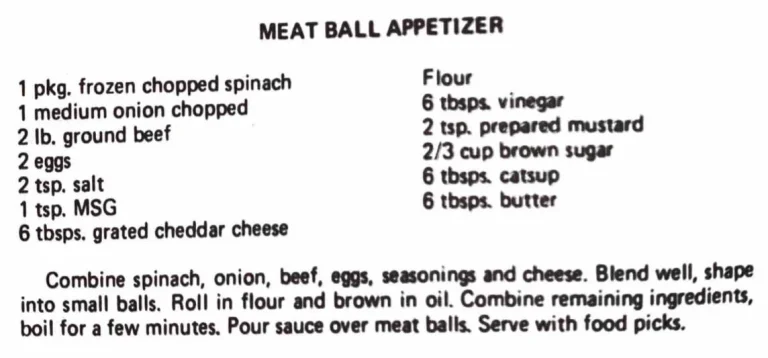 Meat Ball Appetizer