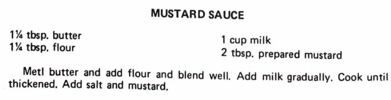 Mustard Sauce
