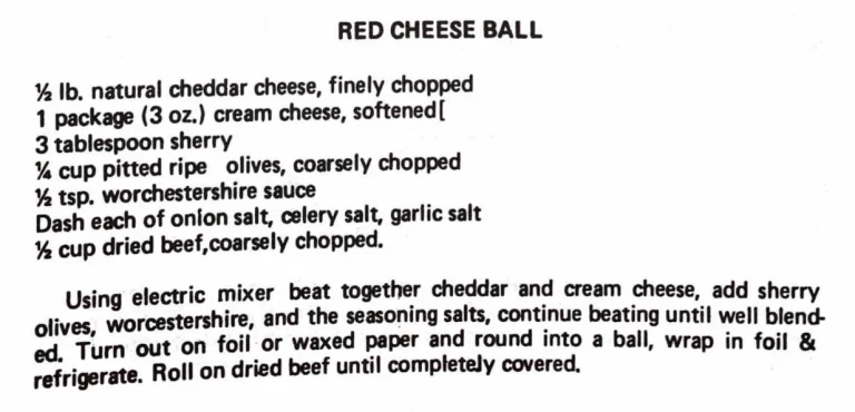 Red Cheese Ball