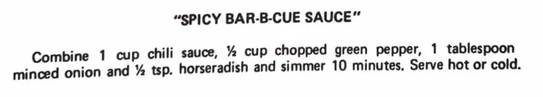 Spicy Bar-B-Cue Sauce