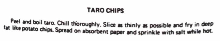 Taro Chips