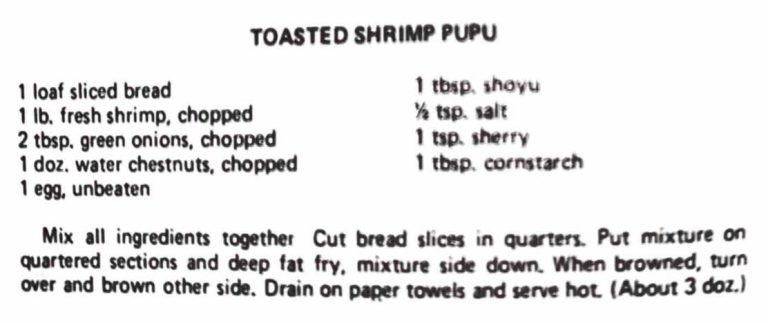Toasted Shrimp Pupu