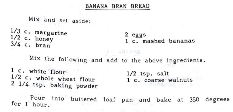 Banana Bran Bread