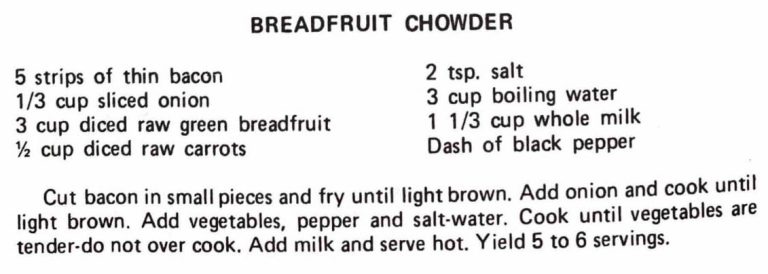 Breadfruit Chowder