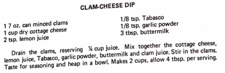 Clam-Cheese Dip