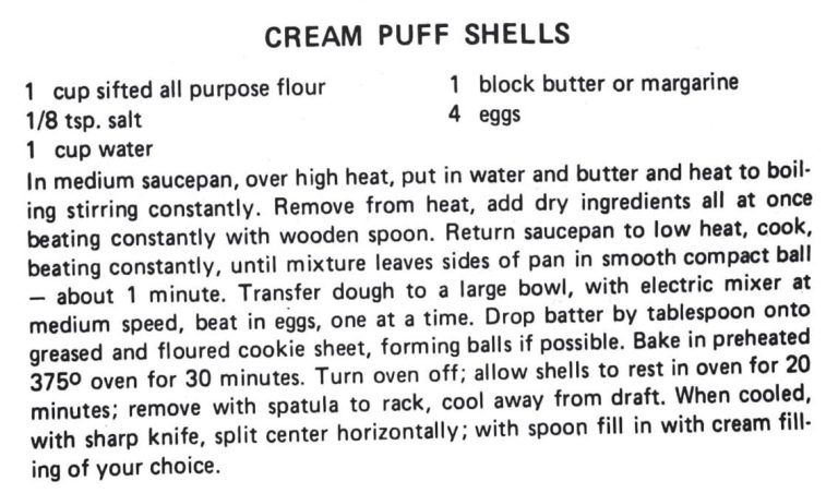 Cream Puff Shells