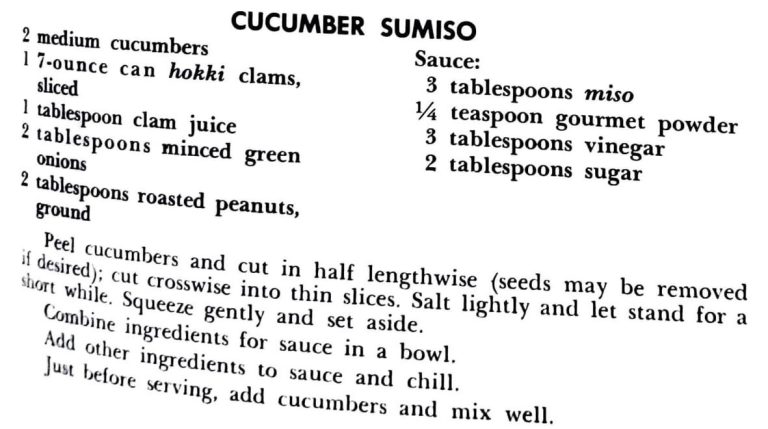 Cucumber Sumiso