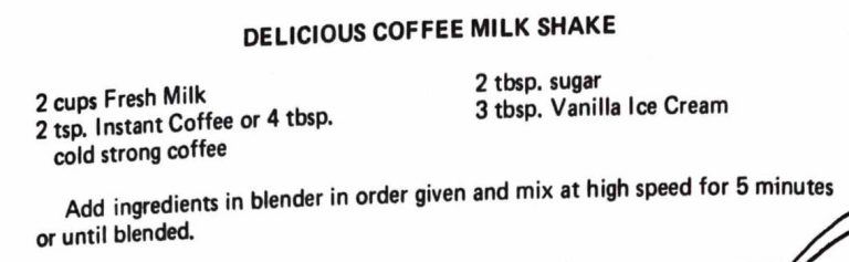 Delicious Coffee Milk Shake