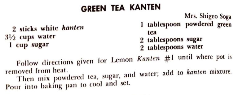 Green Tea Kanten