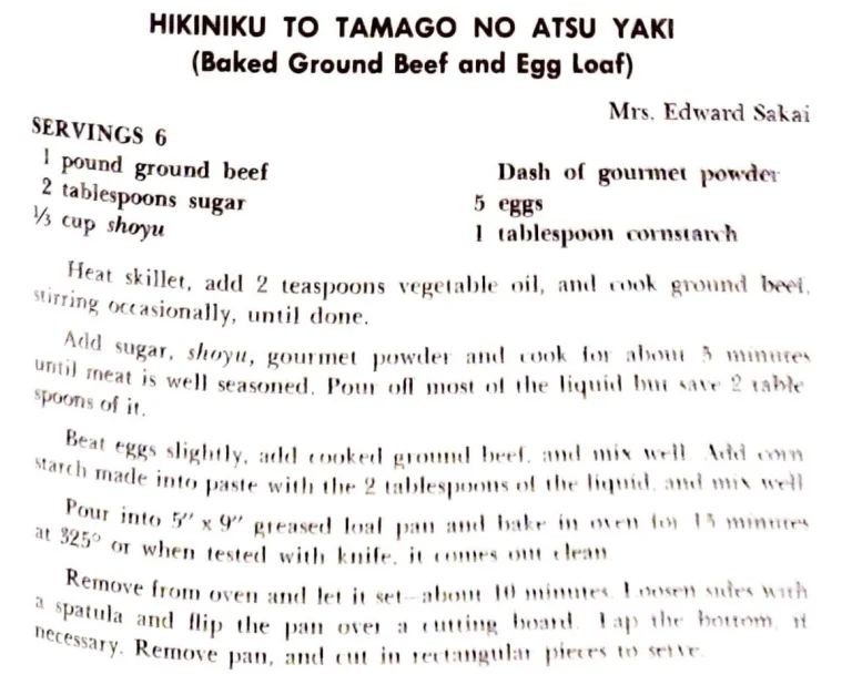 Hikiniku To Tamago No Atsu Yaki (Baked Ground Beef and Egg Loaf)