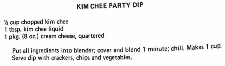 Kim Chee Party Dip