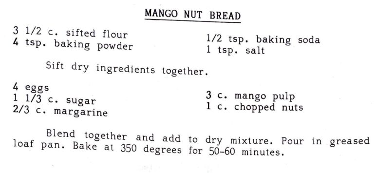 Mango Nut Bread