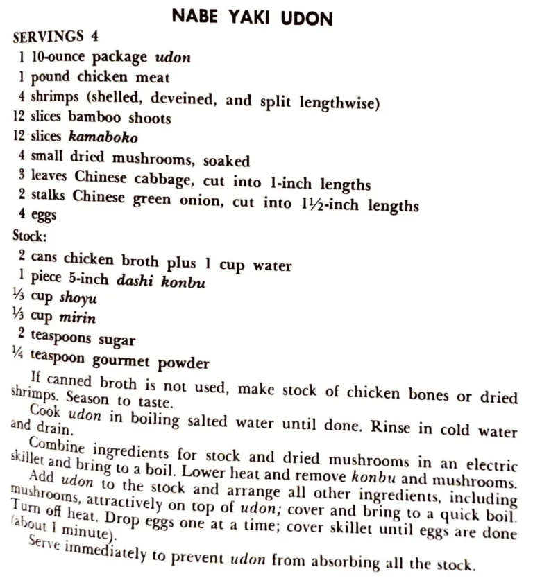 Nabe Yaki Udon