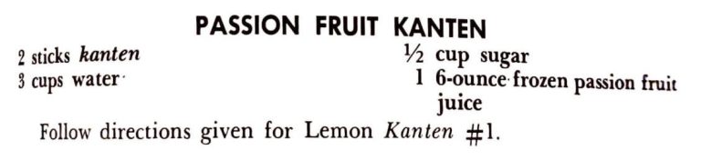 Passion Fruit Kanten