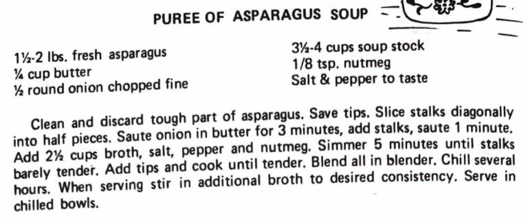 Puree of Asparagus Soup