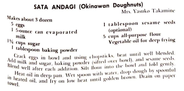Sata Andagi (Okinawan Doughnuts)