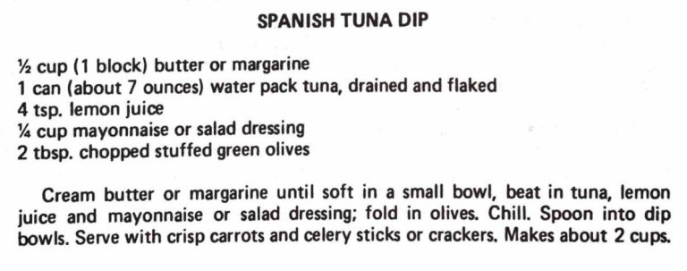 Spanish Tuna Dip