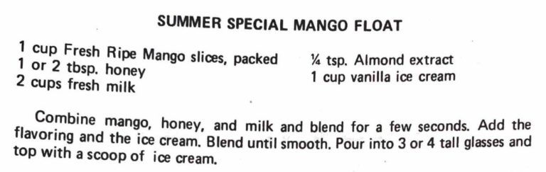 Summer Special Mango Float