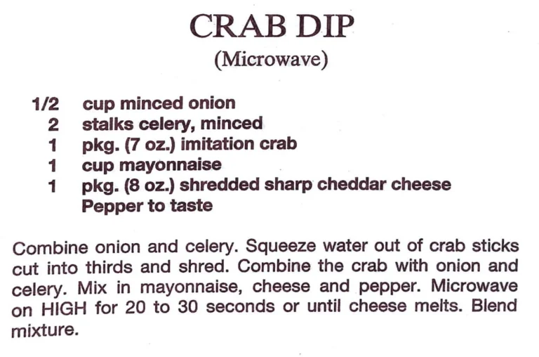 Crab Dip (Microwave)