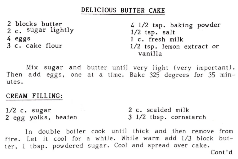 Delicious Butter Cake