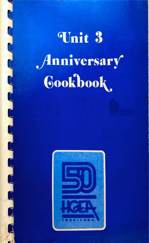 HGEA Unit 3 Anniversary Cookbook (1984)