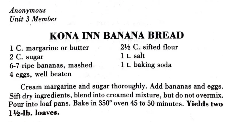 Kona Inn Banana Bread