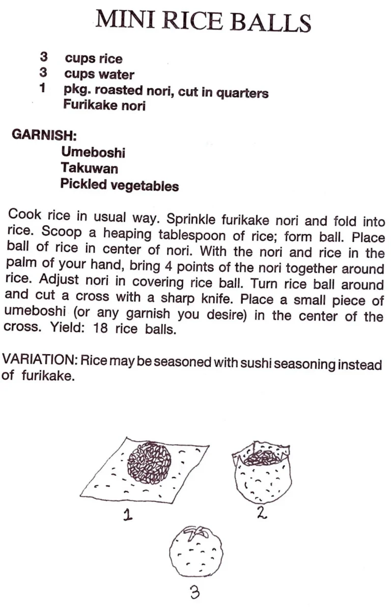Mini Rice Balls