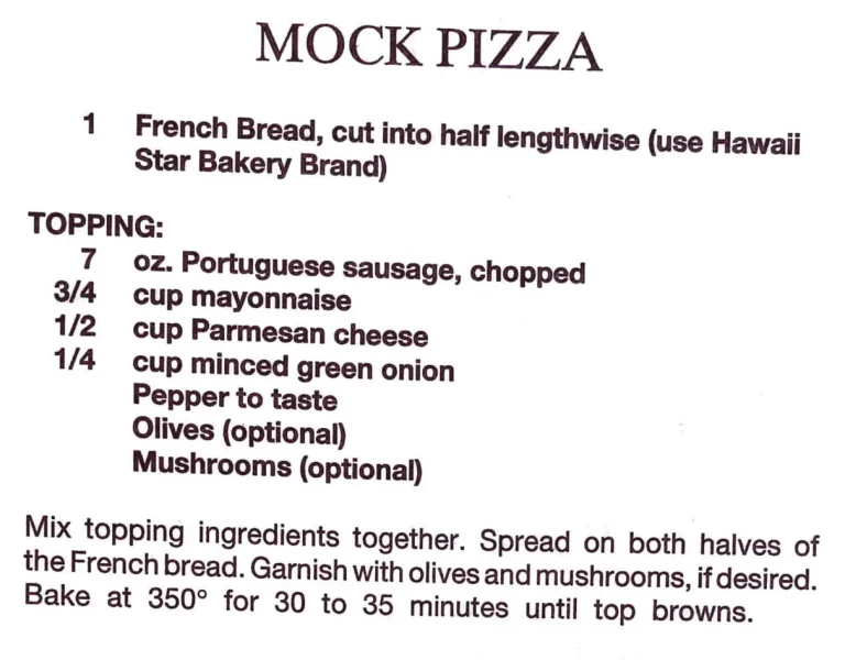 Mock Pizza