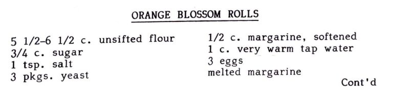 Orange Blossom Rolls