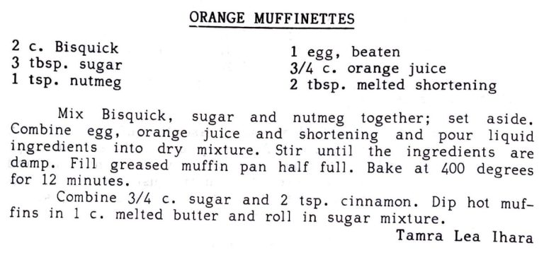 Orange Muffinettes