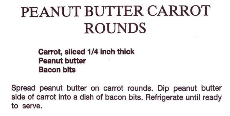 Peanut Butter Carrot Rounds