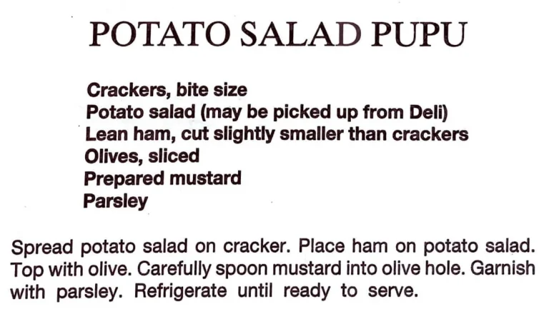 Potato Salad Pupu