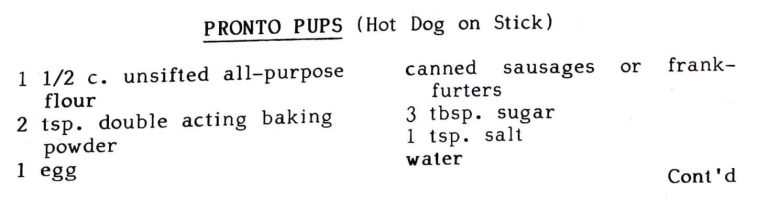 Pronto Pups (Hot Dog on Stick)