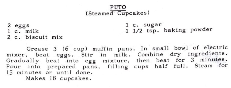Puto (Steamed Cupcakes)