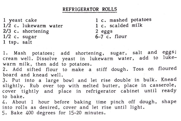 Refrigerator Rolls