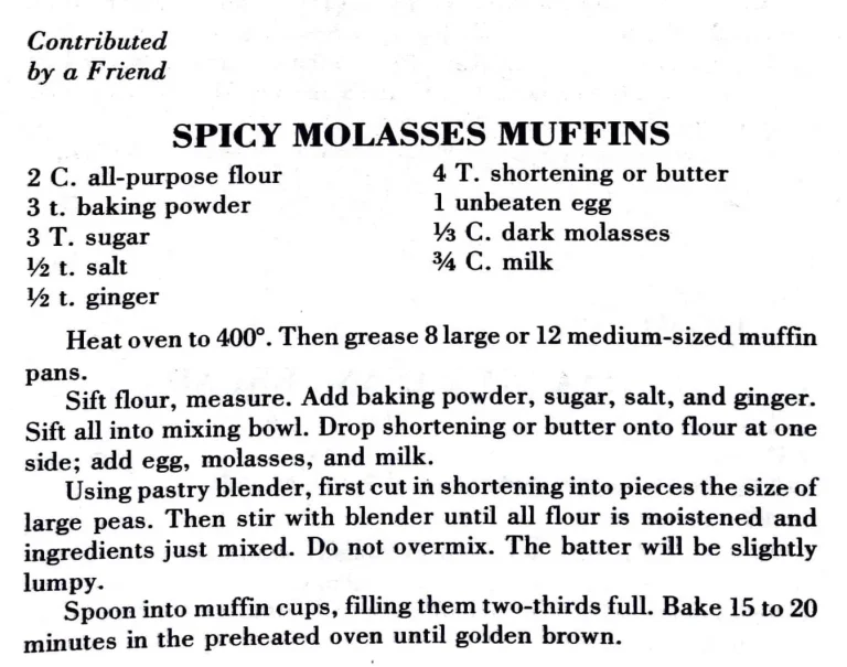 Spicy Molasses Muffins