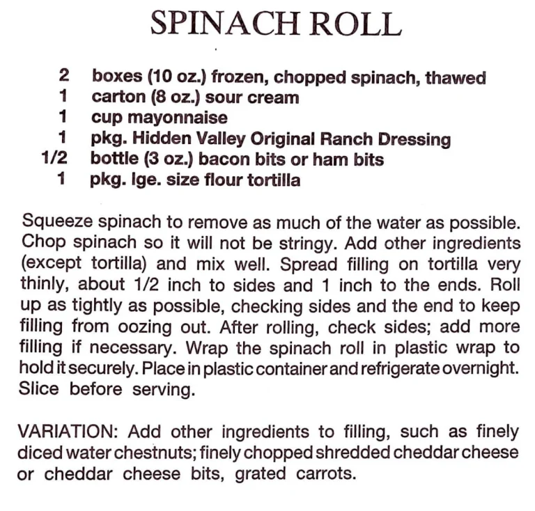 Spinach Roll