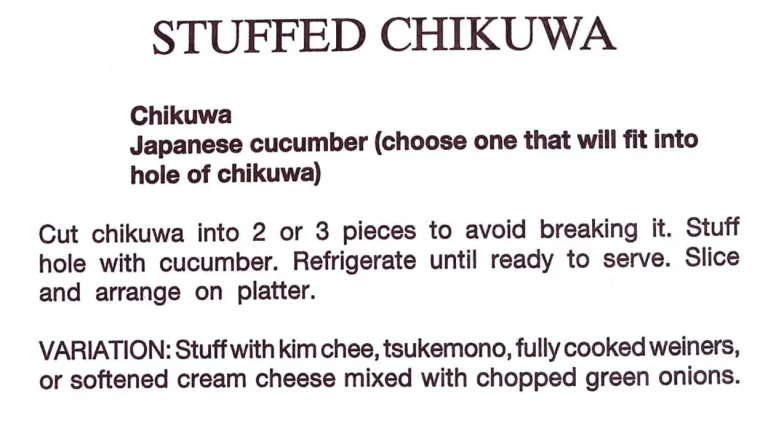 Stuffed Chikuwa