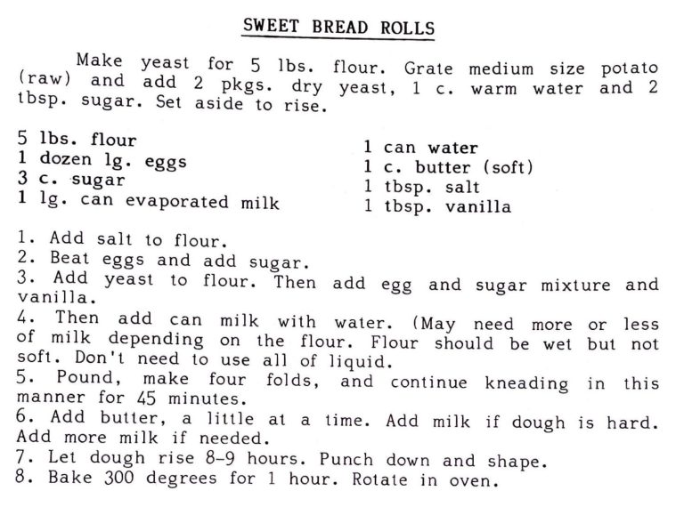 Sweet Bread Rolls