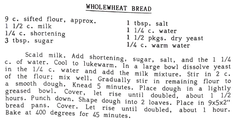 Wholewheat Bread