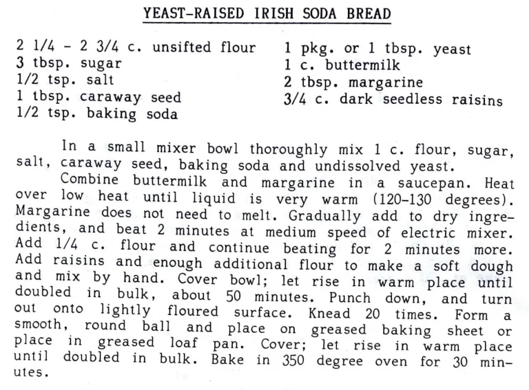 Yeasted-Raised Irish Soda Bread