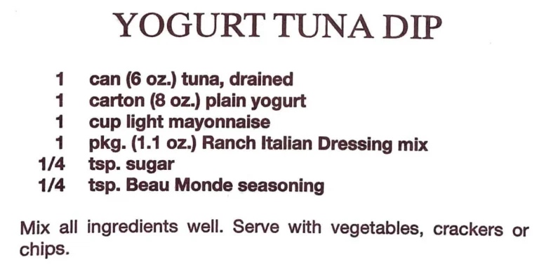 Yogurt Tuna Dip