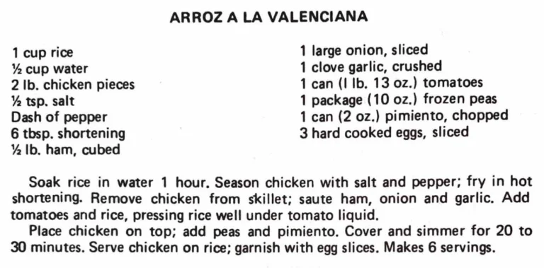 Arroz a la Valenciana