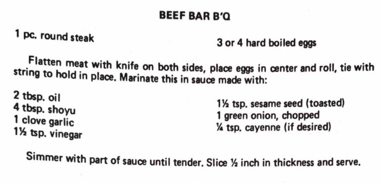 Beef Bar B’Q