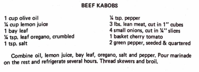 Beef Kabobs