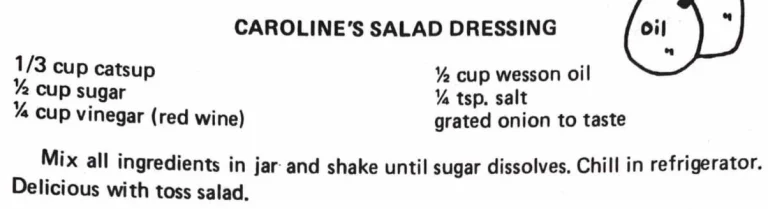Caroline’s Salad Dressing