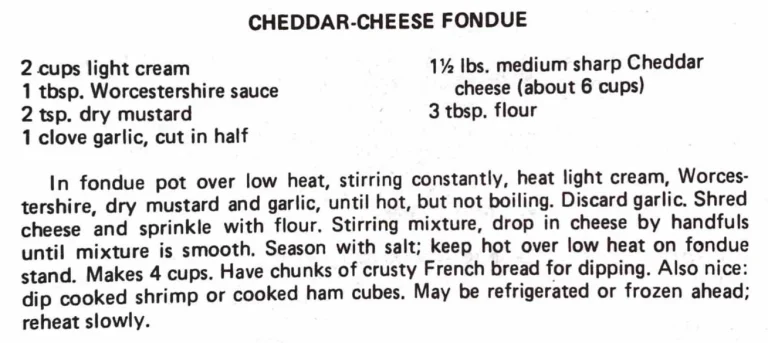 Cheddar-Cheese Fondue