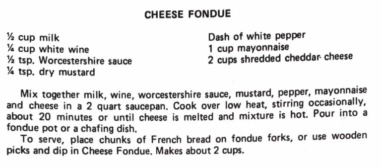 Cheese Fondue